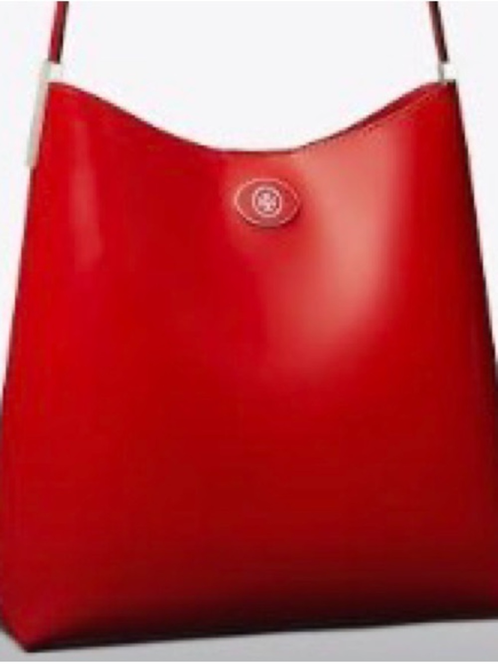 Tory Burch Red Smooth Leather Shoulder Bag